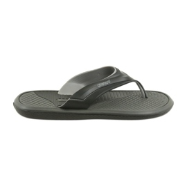 Tongs homme Atletico noires gris