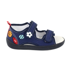 American Club Sandales garçons American TEN27 chaussons boule bleu marine