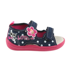 American Club Chaussures pour enfants, chaussons américains, semelle intérieure en cuir blanc rose bleu marine