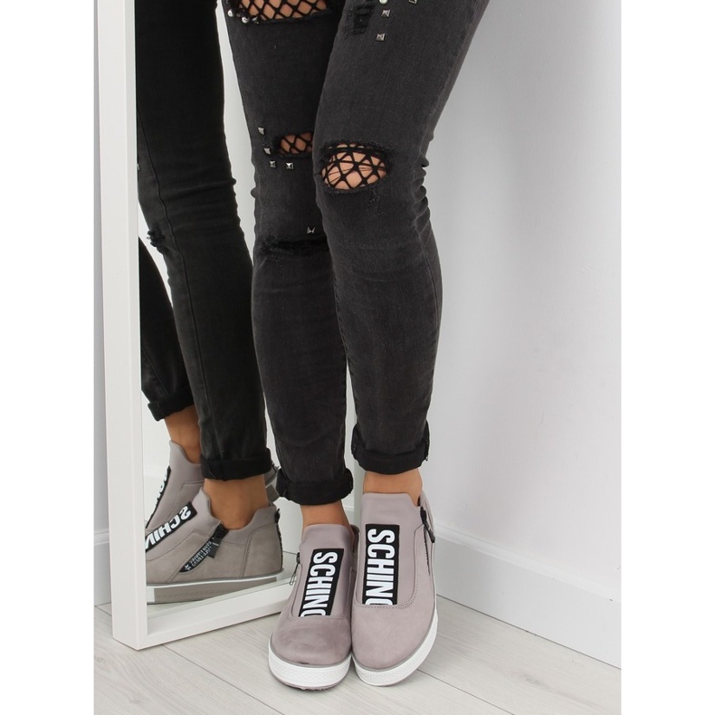 Baskets à plateforme grises NB168 Grey II-GAT