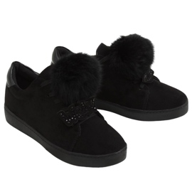 Baskets femme noires 68-95 Noir le noir