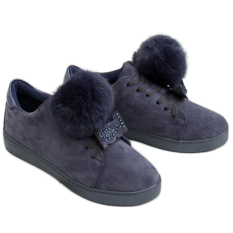 Baskets femme bleu marine 68-95 Bleu