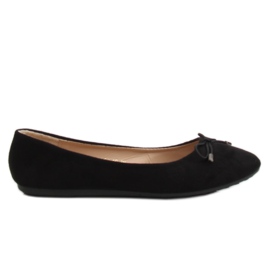 Noir 3C-10 Ballerines noires pour femme