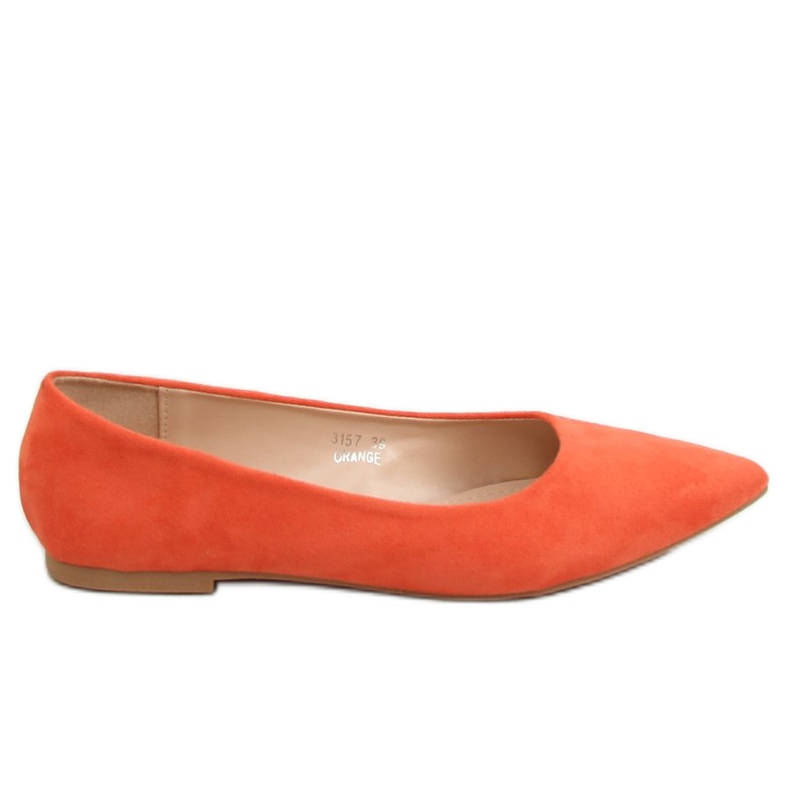 Ballerines orange pour femme 3157 Orange