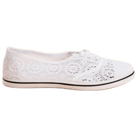 McKey Baskets ajourées blanche