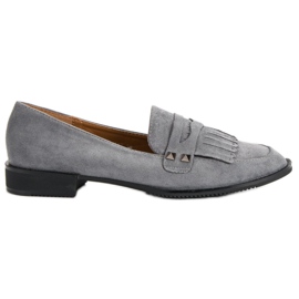 Sergio Todzi Mocassins Sur Un Talon Plat gris Sergio Todzi Mocassins Sur Un Talon Plat gris