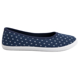 McKey Ballerines de marin bleu