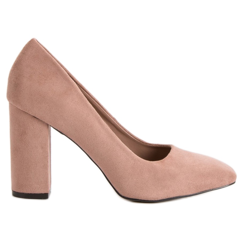 Sweet Shoes Escarpins en daim sur un pilier rose