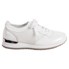 Chaussures de sport avec maille blanc
