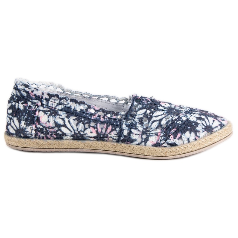 Sweet Shoes Dentelle Slipons bleu