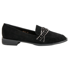Sergio Todzi Mocassins Noirs Avec Strass