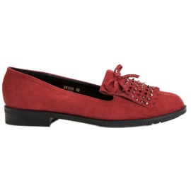 Sergio Todzi Mocassins en daim rouge