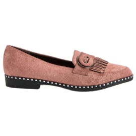 Sergio Todzi Mocassins à paillettes rose