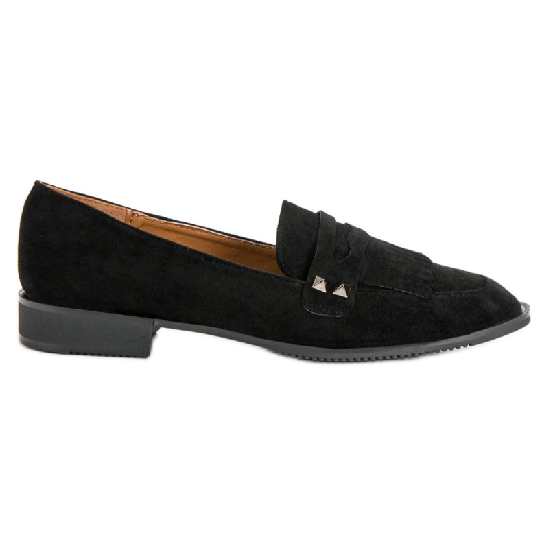 Sergio Todzi Mocassins Sur Un Talon Plat le noir