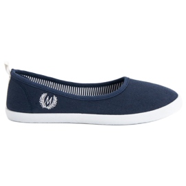 McKey Ballerines Textile Bleu Marine