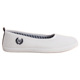 McKey Ballerine Textile Blanche