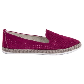 Filippo Seigneurs ajourés en cuir rose Filippo Seigneurs ajourés en cuir rose