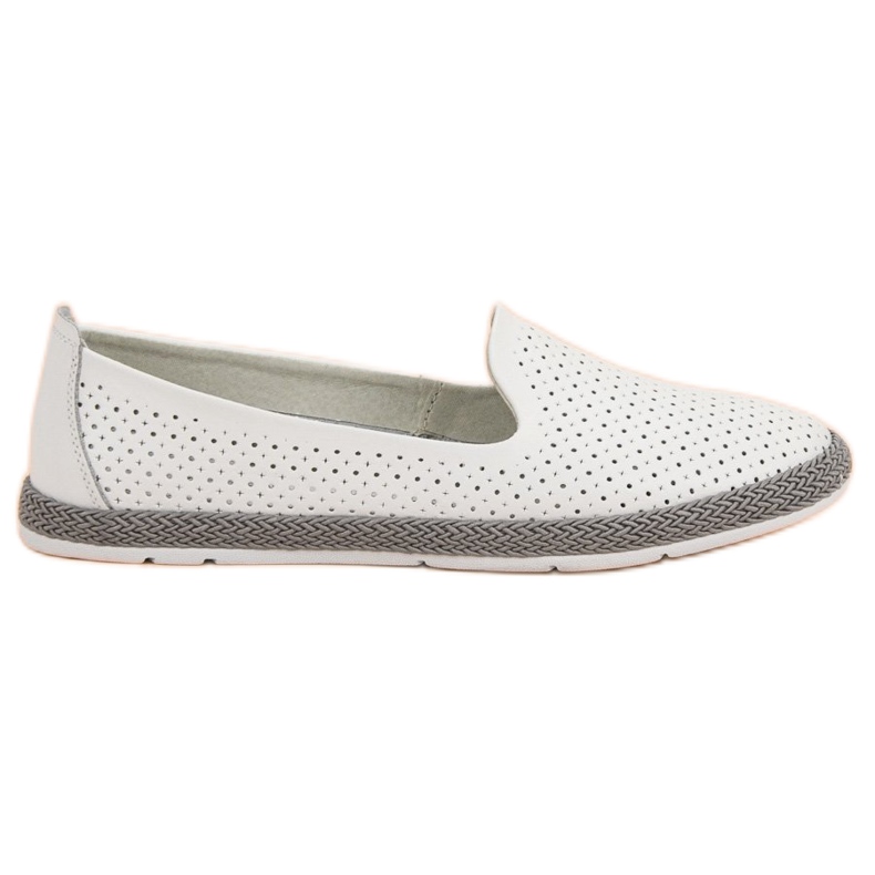 Filippo Seigneurs ajourés en cuir blanche Filippo Seigneurs ajourés en cuir blanche