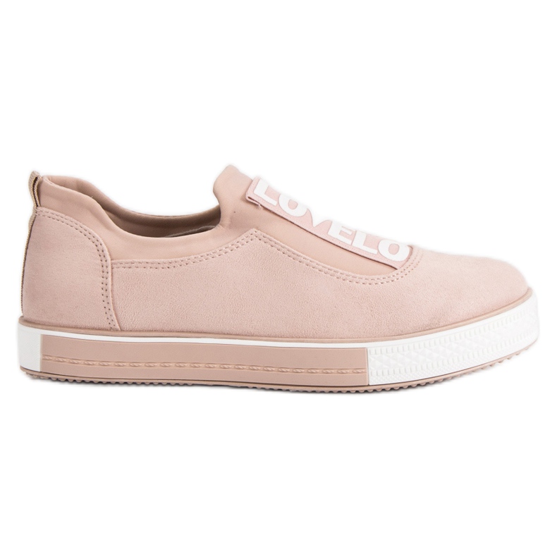 Ideal Shoes Baskets à enfiler Lovelo brun