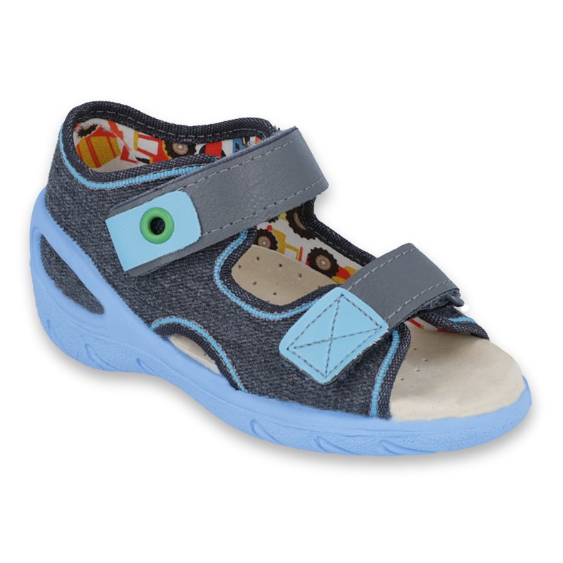 Befado chaussures pour enfants pu 065P125 bleu gris