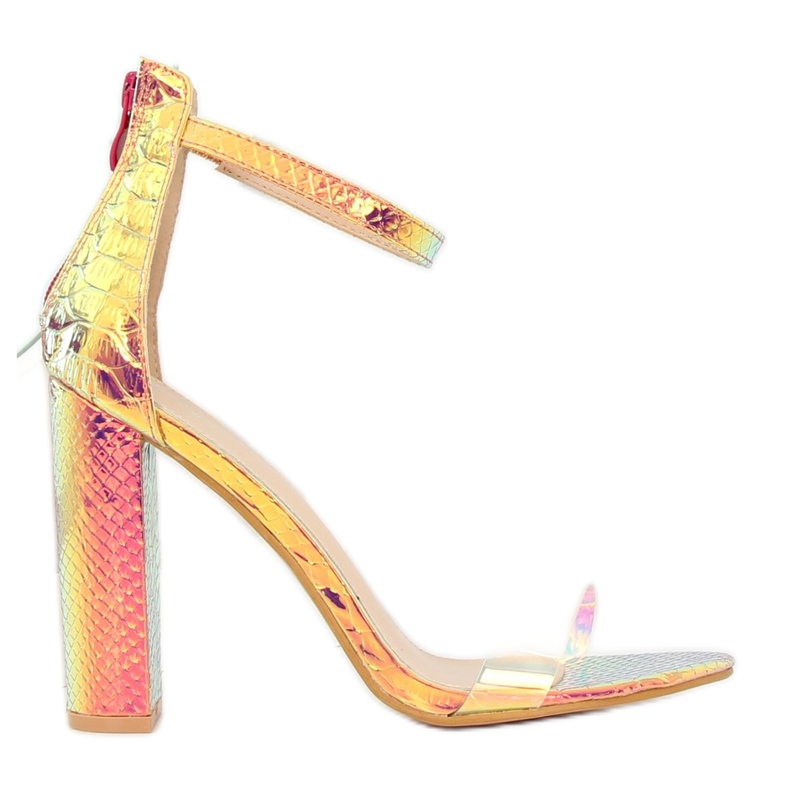 Sandales couleur or pétrole BD344 Or d'or