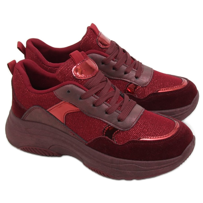B318-18 Chaussures de sport bordeaux vin rouge B318-18 Chaussures de sport bordeaux vin rouge