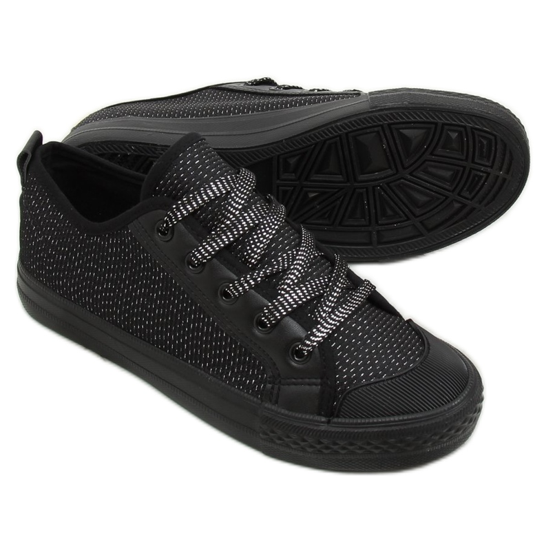 Baskets noires pour femmes BOK-1138 Noir le noir