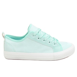 Baskets menthe femme BOK-1138 L.BLUE bleu multicolore