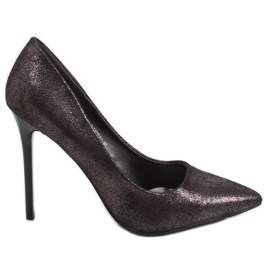 Escarpins femme graphite AT-0596-L Spear noir multicolore