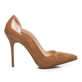 Wilady talons hauts à la mode brun