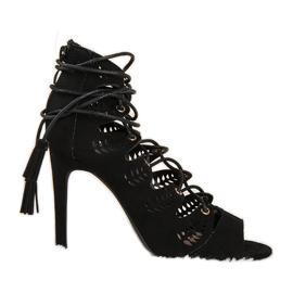 Vices Sandales en daim noir