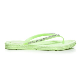 VERANICE Tongs Avec Cubic Zirconia vert