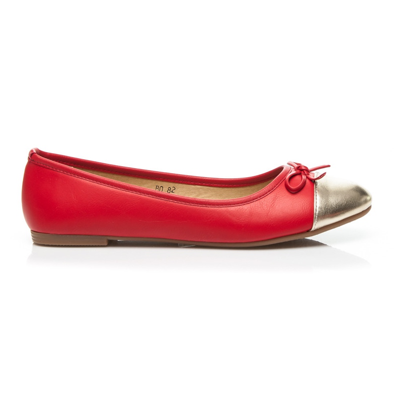 Bobo Ballerines Au Nez Doré rouge