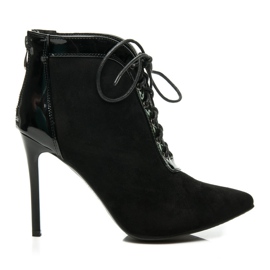 Vices Bottes noires élégantes le noir