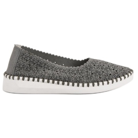 Filippo Ballerine En Fleurs gris