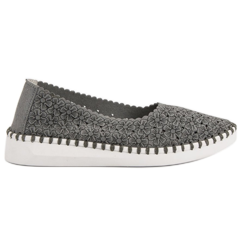 Filippo Ballerine En Fleurs gris