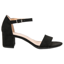Filippo Sandales noires à talons hauts le noir