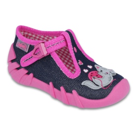 Chaussures enfant Befado 110P348 rose bleu marine