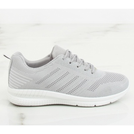 BOK-1181 Chaussures de sport gris argenté