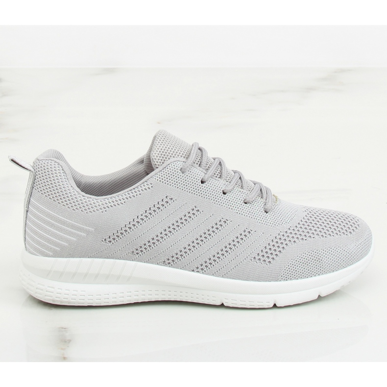 BOK-1181 Chaussures de sport gris argenté