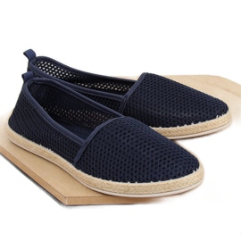 Espadrilles en résille bleu marine JX1029 Espadrilles en résille bleu marine JX1029