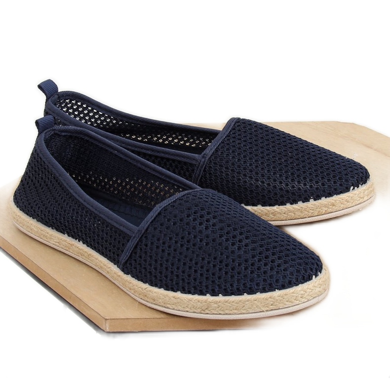 Espadrilles en résille bleu marine JX1029 Espadrilles en résille bleu marine JX1029