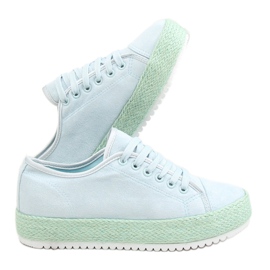 Espadrilles bleues Baskets R-365 LT.BLUE