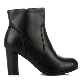 Super Mode Bottes confortables sur un poteau le noir