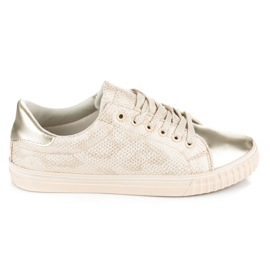 Baskets à bout brillant brun