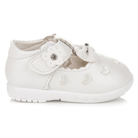 Pantoufles Aux Coeurs blanc