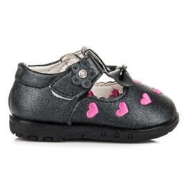 Pantoufles Aux Coeurs le noir