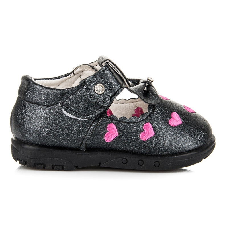 Pantoufles Aux Coeurs le noir