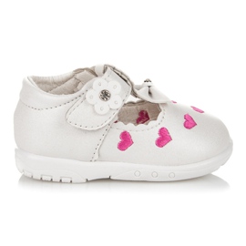 Pantoufles Aux Coeurs blanc