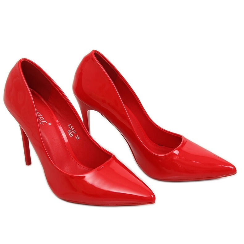 Escarpins femme rouges LE03P Rouge